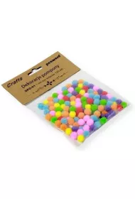 Penword Dekoracje pompony mix kolor�w 1cm