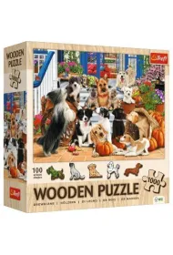 Puzzle drewniane 1000 el. Psia przyja Trefl