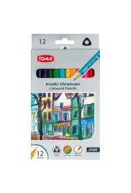 Toma Kredki o��wkowe tr�jk�tne Jumbo 12 szt.