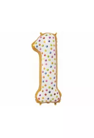 Godan Balon foliowy cyfra 1, ciasteczko 78 cm