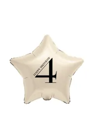 Godan BALON FOL GWIAZDA 4 KREM 44CM GO B/C
