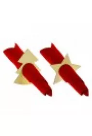 Arpex Ozdoba �wi�teczna drewniana obr�czka na serwetki Choinka 4 szt.