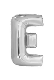 Amscan Balon foliowy litera E srebrna 56,5x86cm