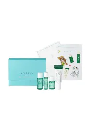 Axis-Y Zestaw Mini Glow Set Quinoa One Step Balanced Gel Cleanser el do oczyszczania twarzy + Daily Purifying Treatment Toner tonik do twarzy + Artichoke Intensive Skin Barrier Ampoule ampuka do twarzy + Dark Spot Correcting Glow serum do twarz 4 szt.