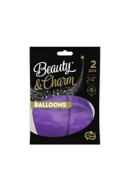 Godan Balony Beauty&Charm platynowe j. fioletowe 61