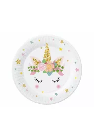 Godan Talerzyki papierowe Jednoro�ec 18cm 6 szt.