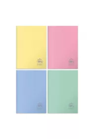 Herlitz Zeszyt A5 Eco PP Pastel Colors FSC linia 60 kartek