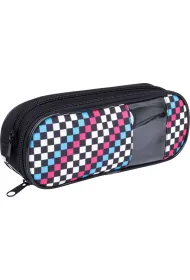 Happy Color Pi�rnik saszetka z 2 zamkami i okienkiem klapk� wewn�trz Skate