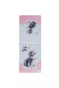Km Plastik Ok�adka na dokumenty ucznia Art Cute Kitty LS53 501392