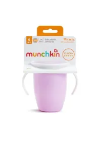 Kubek treningowy z uchwytami Munchkin Miracle 360&deg; 207ml fioletowy