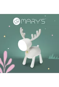 Marys Lampka nocna LED jelonek bia�y