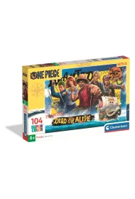 Puzzle 104 Super Color One Piece Netflix Clementoni