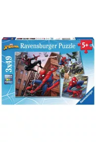 Puzzle 3x49 el. Spider Man w akcji 080250 Ravensburger