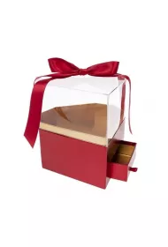 Rozette Pude�ko Flower Box Diament czerwony