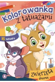 Kolorowanka z tatua�ami. Zwierz�ta domowe