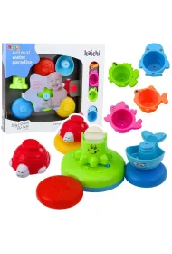 Zestaw do k�pieli ze zwierz�tkami i fontann� LeanToys