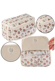 LeanToys Pi�rnik przybornik kapibary bia�y 21cm
