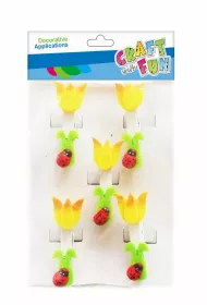 Craft with Fun Drewniane spinacze Kwiatuszki 5 szt.