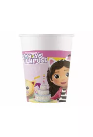 Kubeczki papierowe Koci Domek Gabi 200ml 8 szt.