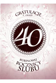 Art Nuvo Karnet 40 Rocznica �lubu