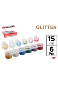 Mp Main Paper Farba plakatowa tempera brokat 6x15ml