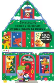 Ksi��ka i domek do zabawy. �wi�teczny domek z okienkami