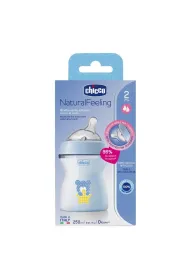 Chicco Butelka plastikowa NaturalFeeling nieb 250ml 2m+