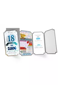Kukartka Karnet PM-345 Urodziny 18  cyfry, roczniki  2024