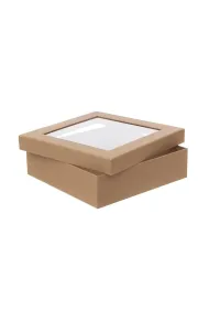 Dalprint Pude�ko tekturowe z oknem 23,5x23,5x6,5cm