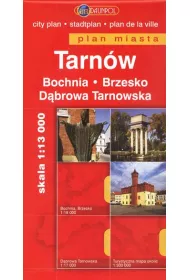 Tarn�w. Bochnia. Brzesko. D�browa Tarnowska. Plan miasta w skali 1:13 000