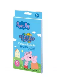 Kredki o��wkowe okr�g�e Peppa Pig 10kol ASTRA