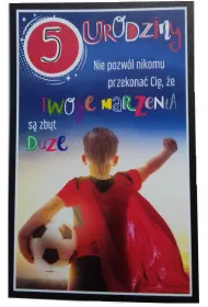 AbCard Kartka okoliczno�ciowa Urodziny 5 ch�opiec