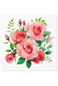 Paw Serwetki Bouquet Of Roses 33x33cm