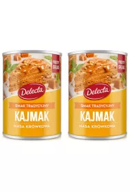 Delecta Kajmak masa krwkowa o smaku tradycyjnym zestaw 2 x 400 g