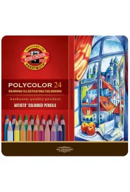 Koh-I-Noor Kredki o��wkowe Polycolor 24 kolor�w