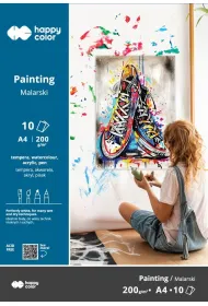 Happy Color Blok malarski A4/10K 200g - M�ody Artysta
