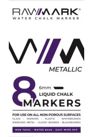 Rawmark Markery kredowe metaliczne 8 szt.