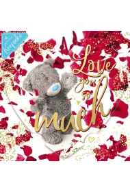 Carte Blanche Kartka holograficzna 3D Love you so much