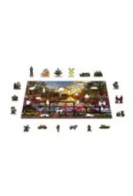 Puzzle drewniane 600 el. z figurkami. Rowery w Amsterdamie XL Wooden.City