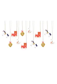 PartyDeco Zawieszki do prezent�w Ciuchcia 12 szt.