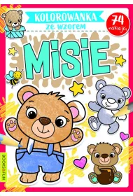 Misie. Kolorowanka ze wzorem