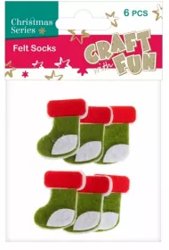 Craft with Fun Ozodoba Skarpeta �wi�teczna 6 szt.