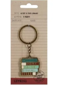 Half Moon Bay Pulteney Press Brelok metalowy Cisza w bibliotece