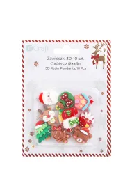 dpCraft Zawieszki polimerowe 3D Christmas Goodies 10 szt.
