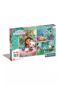 Puzzle 3x48 el. Super Kolor Koci Domek Gabi Clementoni