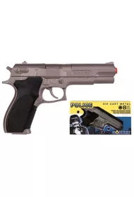 Metalowy pistolet policyjny 8 naboi Gonher