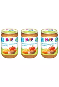 Hipp Kluseczki z pomidorami i cielcin po 9. miesicu zestaw 3 x 220 g Bio