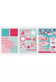 Interdruk Blok kreatywny A4 z naklejkami Pastel