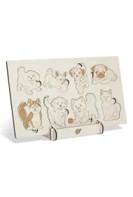 Puzzle drewniane Psijaciele Rasy ps�w Sounds Wood