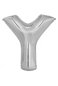 Amscan Balon foliowy litera Y srebrna 76x86cm